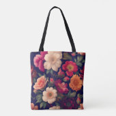 Tote Bag Papier peint à motifs floraux (Dos)