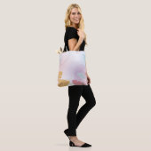 Tote Bag Papier peint feuille arrière - plan (Sur le modèle)