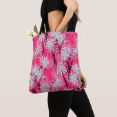 Tote Bag Papier peint floral asiatique rétro. (De près)