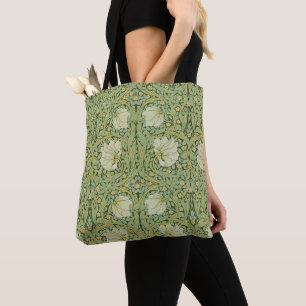 Tote Bag Papier peint floral bleu Pimpernel de William Morr