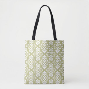 Tote Bag Papier peint floral de damassé