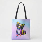 Tote Bag Papillion Pop Art Pastel (Devant)