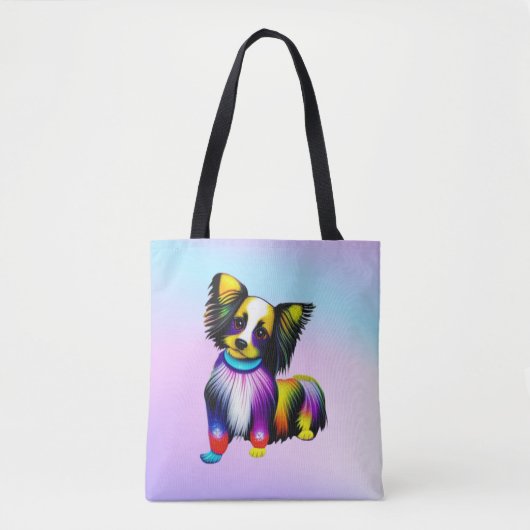 Tote Bag Papillion Pop Art Pastel (Devant)