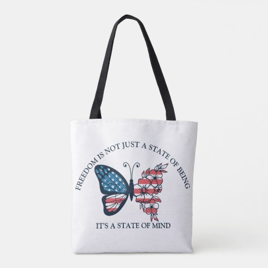 Tote Bag Papillon 4 juillet (Dos)