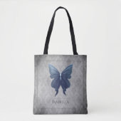 Tote Bag Papillon à bijoux bleu (Devant)
