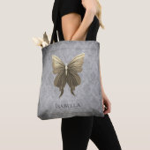 Tote Bag Papillon à bijoux en or (De près)