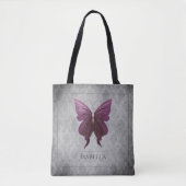 Tote Bag Papillon à bijoux Magenta (Devant)