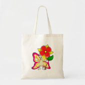 Tote Bag Papillon à fleurs (Devant)