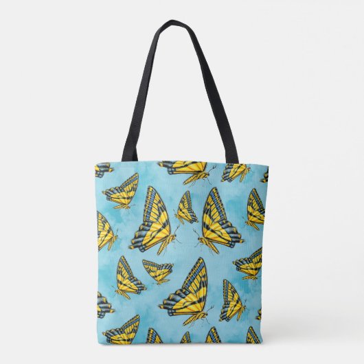 Tote Bag Papillon à queue épaisse du tigre occidental sur l (Dos)