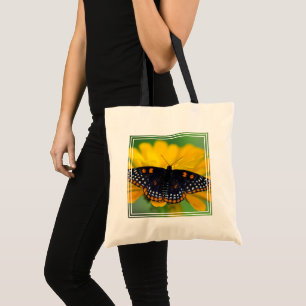 Tote Bag Papillon à taches à carreaux de Baltimore