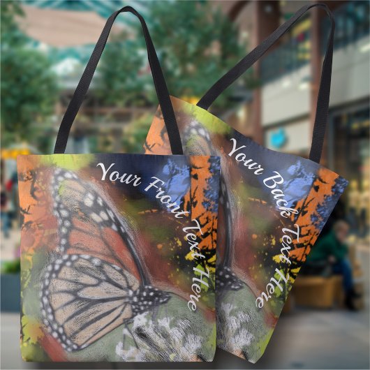 Tote Bag Papillon Abstrait