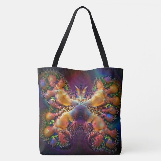 Tote Bag papillon Abstrait Fourre-tout (Dos)