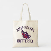 Tote Bag papillon anti-social (Dos)