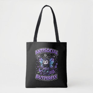Tote Bag Papillon Antisocial