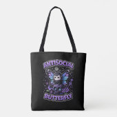 Tote Bag Papillon Antisocial (Dos)