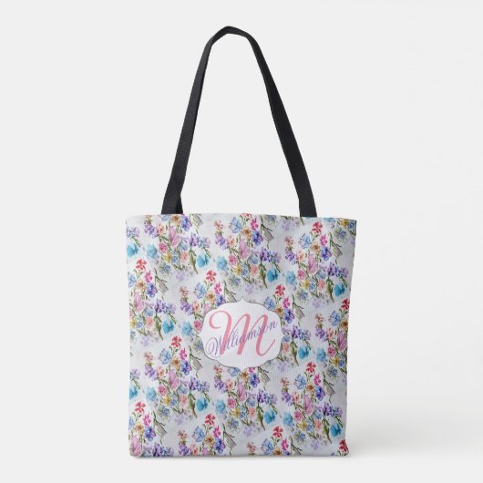 Tote Bag Papillon Aquarelle Fantaisiste (Dos)