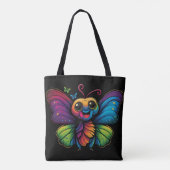 Tote Bag Papillon arc-en-ciel (Dos)