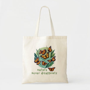Tote Bag PAPILLON Art NATURE NE DÉÇOIT JAMAIS