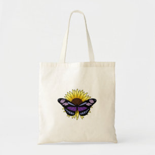 Tote Bag Papillon au tournesol