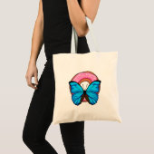 Tote Bag Papillon avec Donut (Devant (produit))