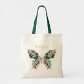 Tote Bag Papillon avec le nom (Devant)