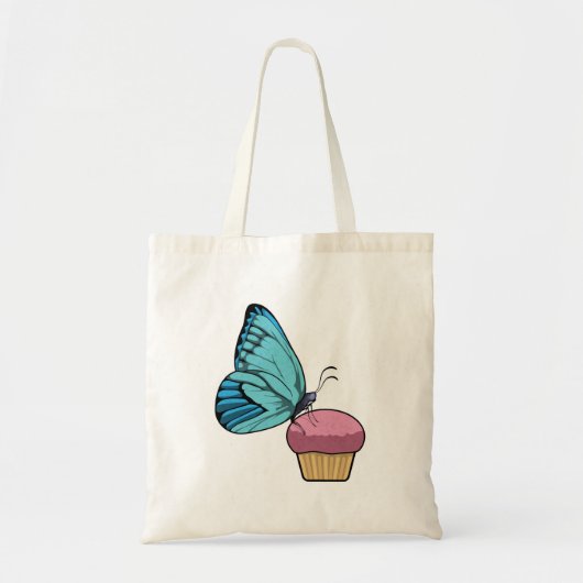 Tote Bag Papillon avec muffin (Devant)
