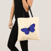 Tote Bag Papillon bleu (Devant (produit))