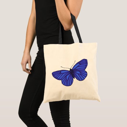 Tote Bag Papillon bleu (Devant (produit))