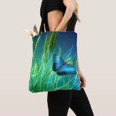 Tote Bag Papillon bleu (De près)