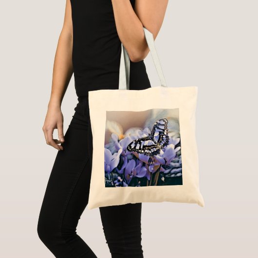 Tote Bag Papillon bleu (Devant (produit))