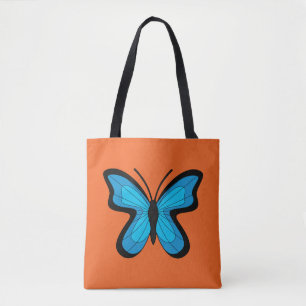 Tote Bag Papillon Bleu