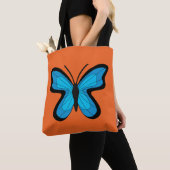Tote Bag Papillon Bleu (De près)