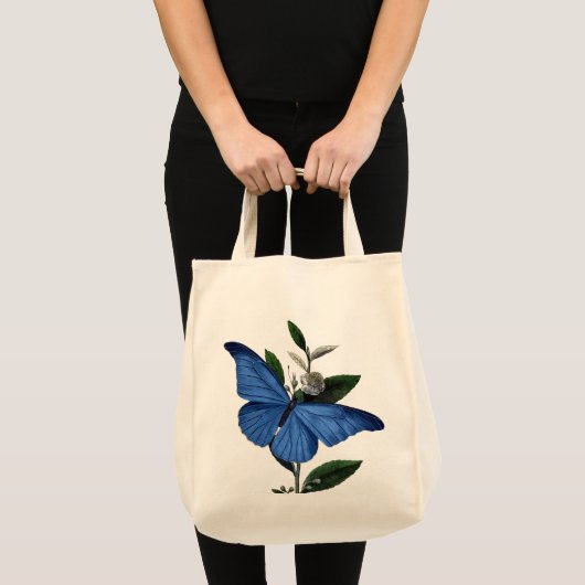 Tote Bag Papillon bleu (Devant (produit))