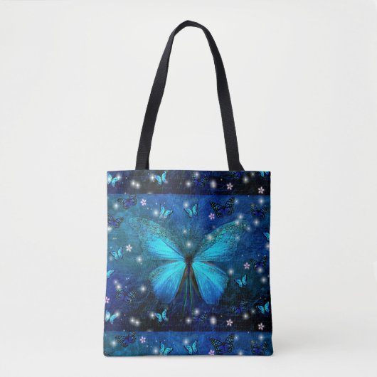 Tote Bag Papillon bleu élégant (Devant)