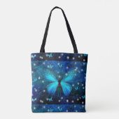 Tote Bag Papillon bleu élégant (Dos)