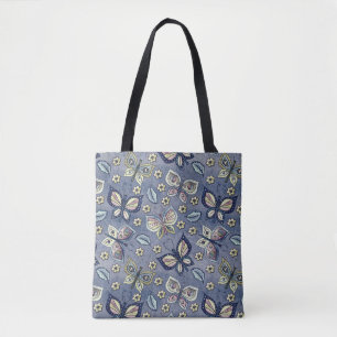 Tote Bag Papillon bleu lunaire Motif sans couture