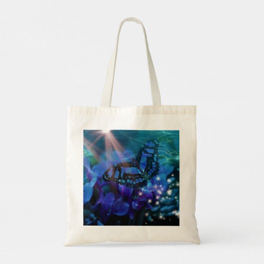 Tote Bag Papillon bleu magique (Dos)
