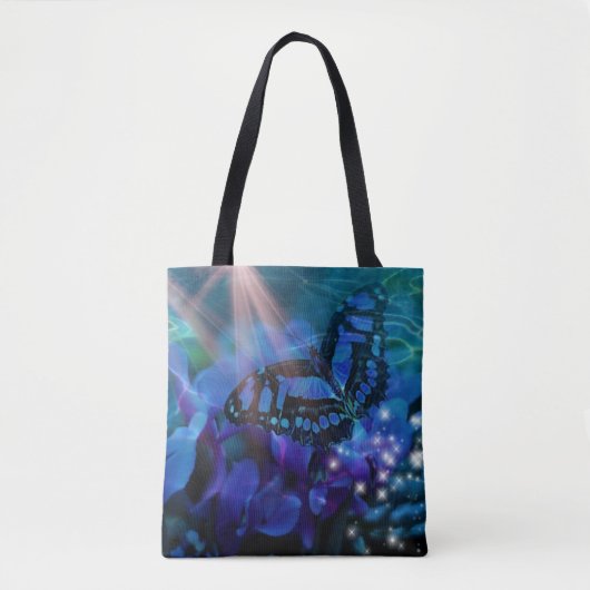 Tote Bag Papillon bleu magique (Devant)