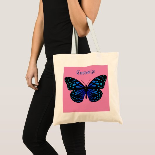 Tote Bag Papillon bleu Thunder_Cove (Devant (produit))