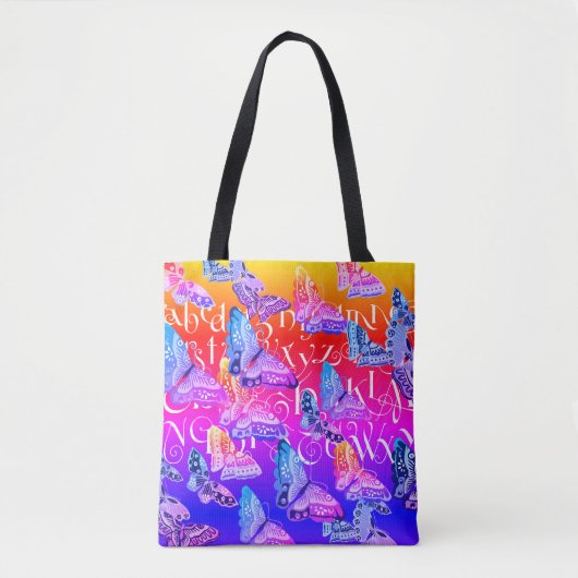 Tote Bag Papillon Boho Sunny (Devant)