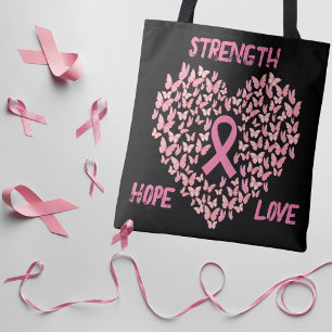 Tote Bag Papillon Cardiaque Sensibilisation au cancer du se