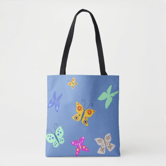 Tote Bag Papillon Coloré (Devant)