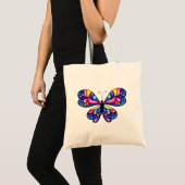 Tote Bag Papillon coloré vibrant (Devant (produit))