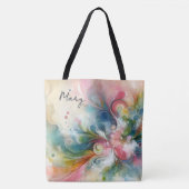 Tote Bag Papillon Couleurs de Printemps Abstrait Moderne (Devant)
