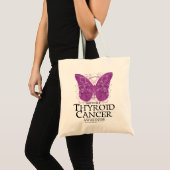 Tote Bag Papillon de cancer de la thyroïde (Devant (produit))
