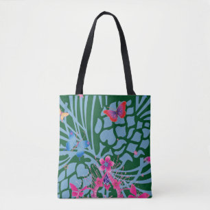 Tote Bag Papillon de coucher de soleil Kaléidoscope Ensembl