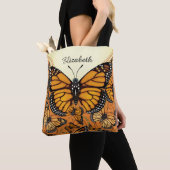 Tote Bag Papillon de monarque personnalisé (De près)