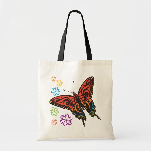 Tote Bag Papillon de musique (Devant)