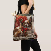 Tote Bag Papillon de Noël Festif (De près)