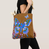 Tote Bag Papillon de Prairie Dorée (De près)